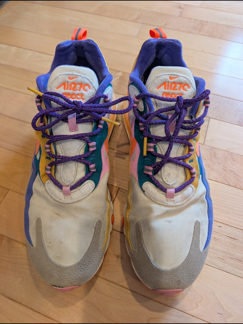 Nike Air Max 270 React ACG Multi-Color Athletic Shoes - Size 11.5